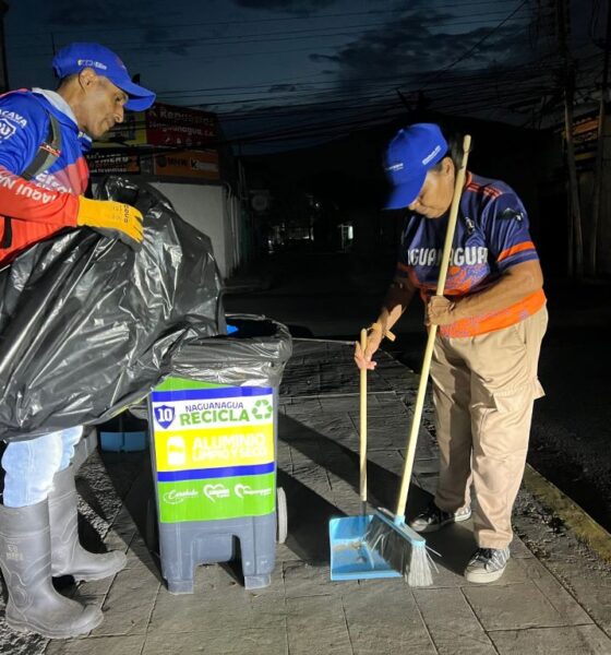 Intensifican labores de limpieza nocturna en Naguanagua