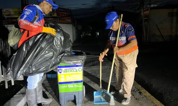 Intensifican labores de limpieza nocturna en Naguanagua