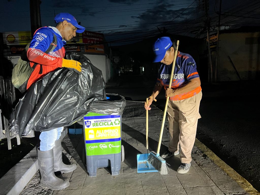 Intensifican labores de limpieza nocturna en Naguanagua