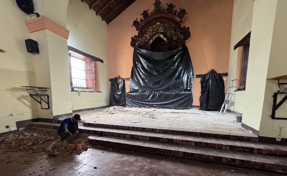 Rehabilitan altar mayor de iglesia San Diego de Alcalá y La Candelaria - Agencia Carabobeña de Noticias