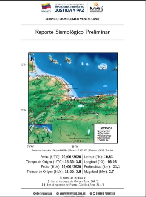 Sismo en La Guaira - Agencia Carabobeña de Noticias