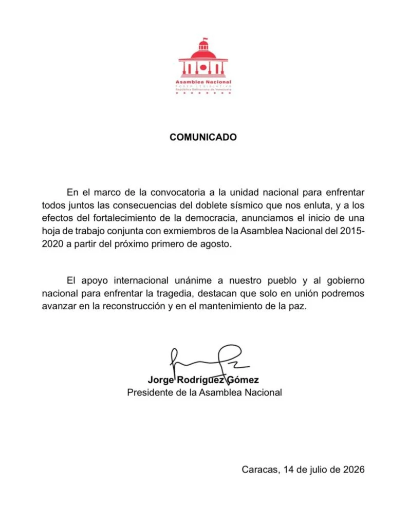 Anuncian hoja de ruta
