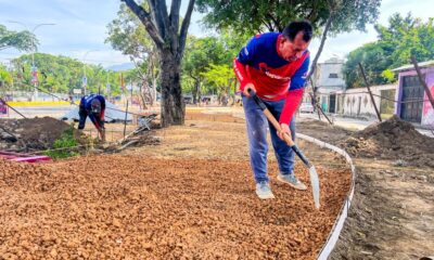Avanzan trabajos en plaza Rafael Urdaneta - Agencia Carabobeña de Noticias