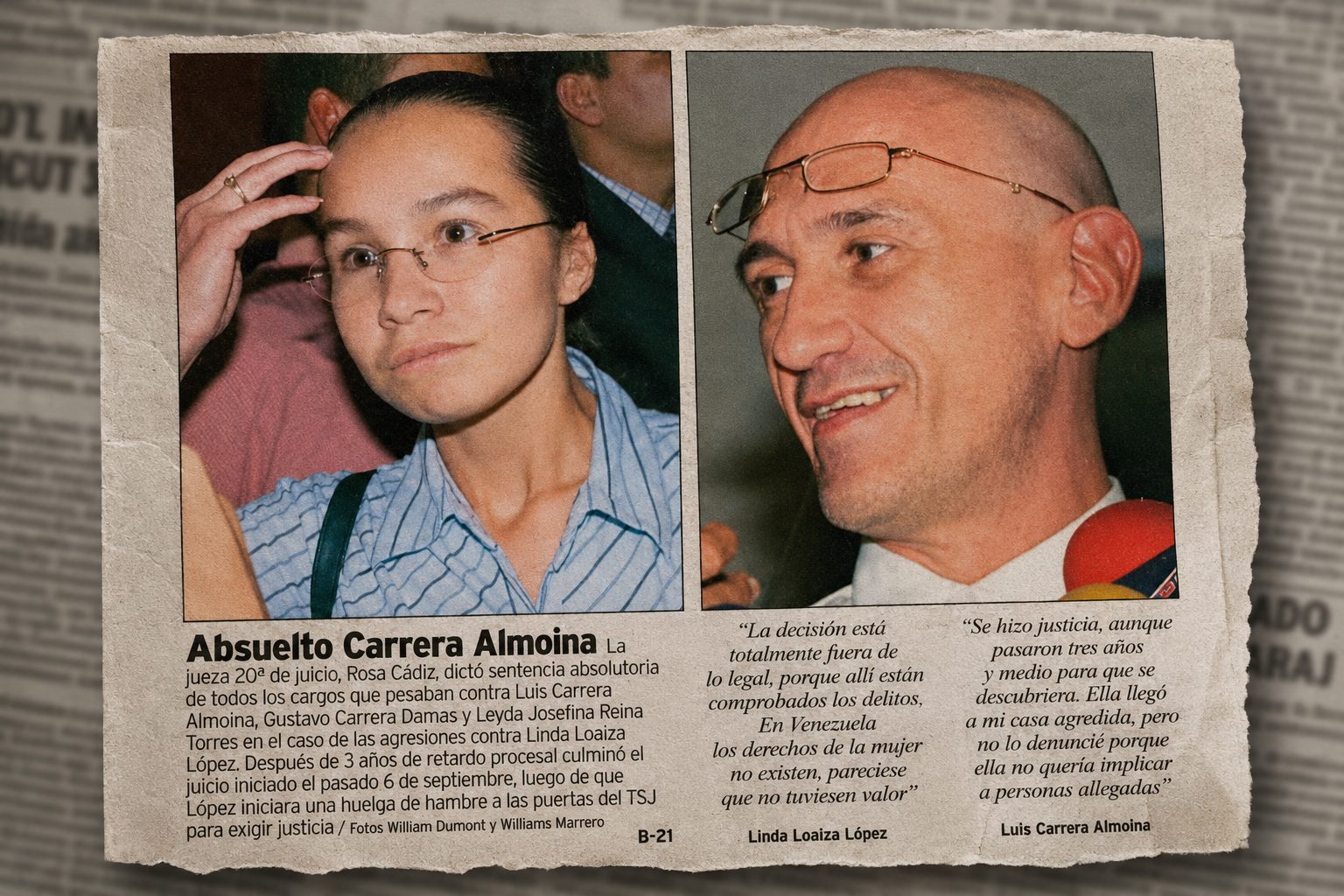 Caso Linda Loaiza - Agencia Carabobeña de Noticias