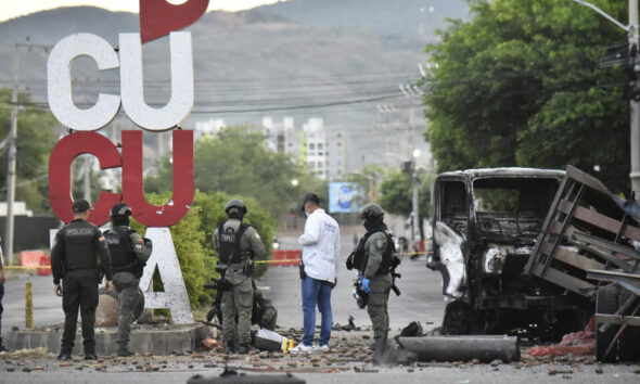 Explosión de carro bomba en Cúcuta - Agencia Carabobeña de Noticias