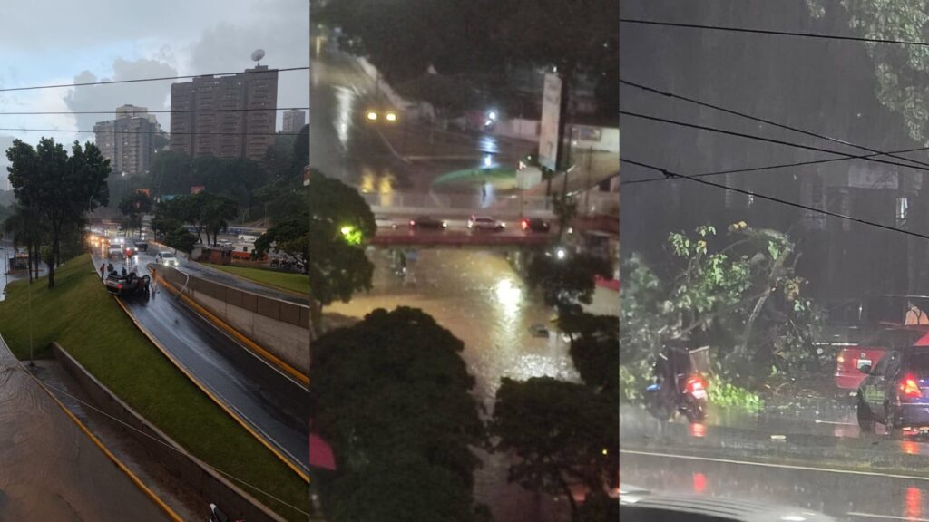 Fuertes lluvias en Caracas - Agencia Carabobeña de Noticias