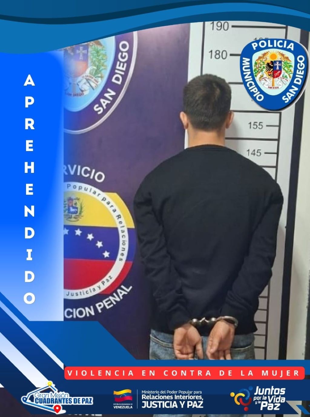 Policía de San Diego aprehendió a sujeto por violencia de género - Agencia Carabobeña de Noticias