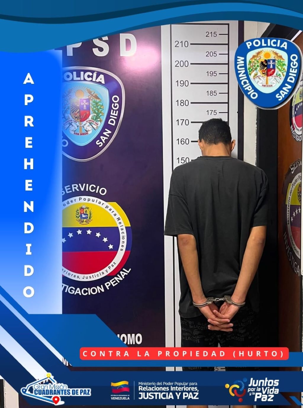 Polisandiego aprehendió a sujeto por hurto de bicicleta - Agencia Carabobeña de Noticias