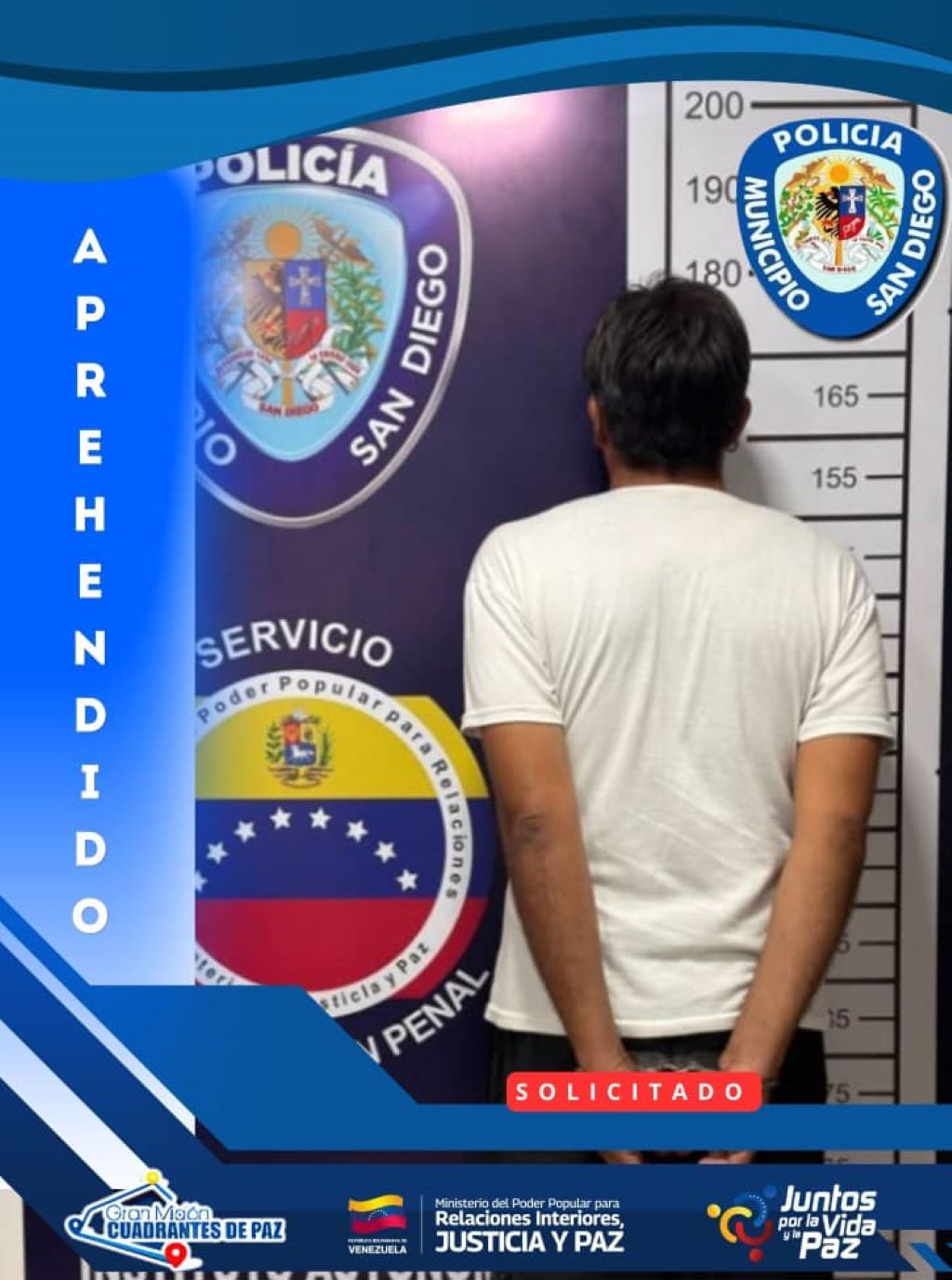 Polisandiego detiene a ciudadano solicitado - Agencia Carabobeña de Noticias