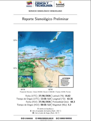 Sismo en Mérida - Agencia Carabobeña de Noticias