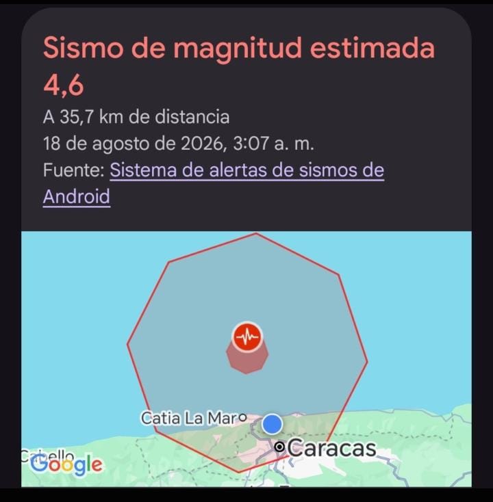 Sismo en la madrugada del 18 de agosto - Agencia Carabobeña de Noticias