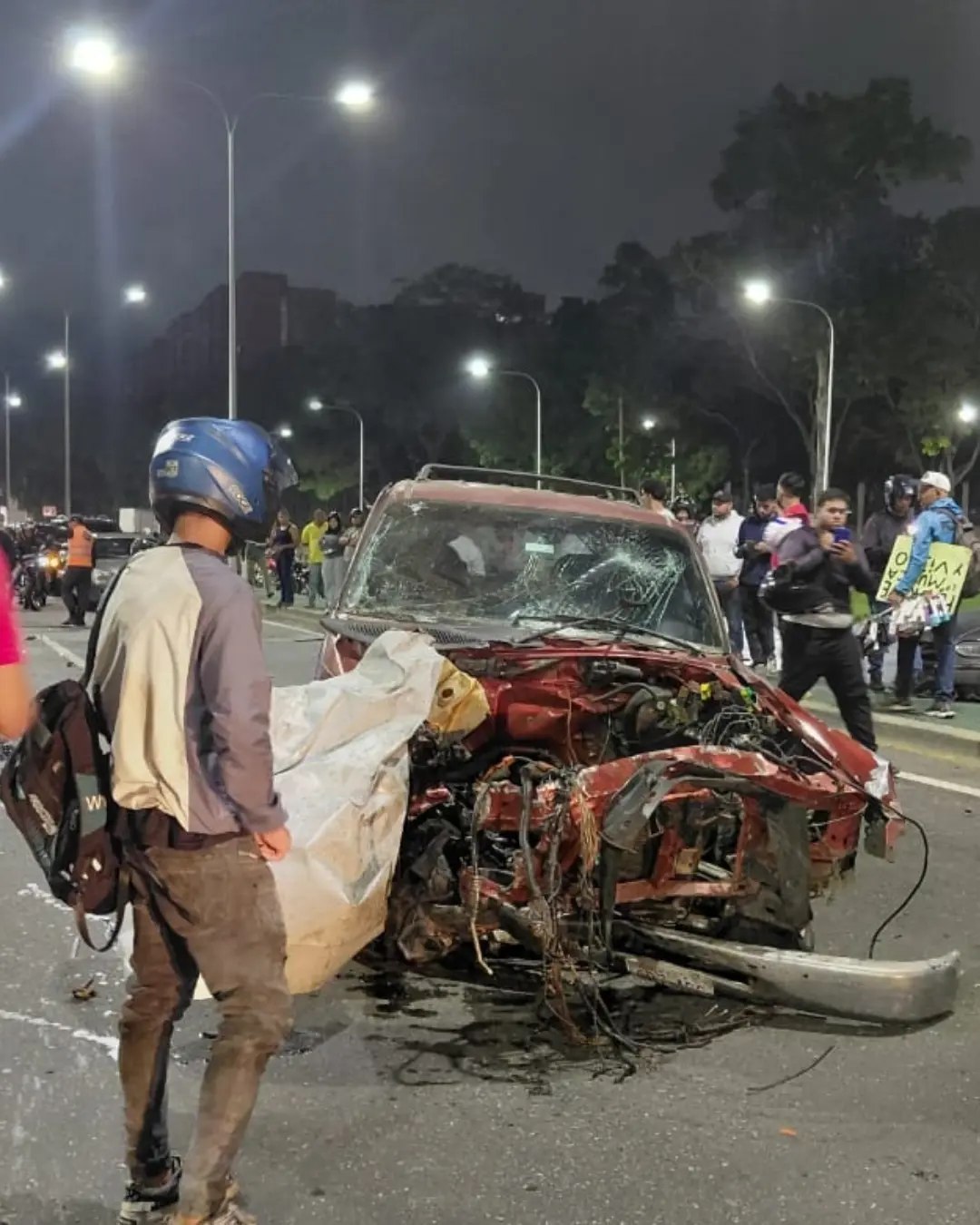Triple choque en Autopista Valle-Coche - Agencia Carabobeña de Noticias