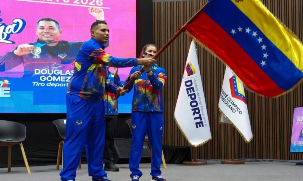 Douglas Gómez abanderado - Agencia Carabobeña de Noticias