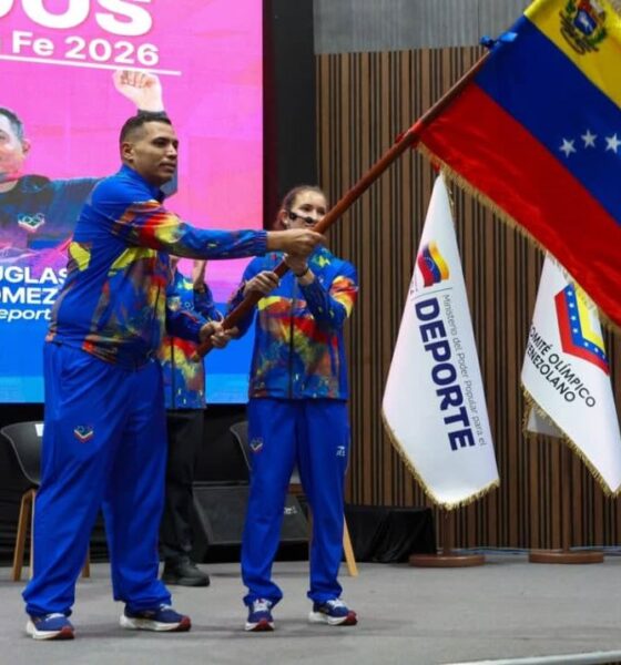 Douglas Gómez abanderado - Agencia Carabobeña de Noticias