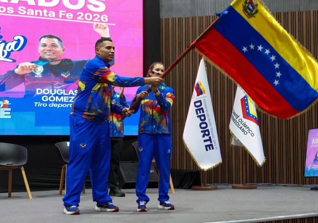 Douglas Gómez abanderado - Agencia Carabobeña de Noticias