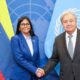 Guterres recibe a Delcy Rodríguez - Agencia Carabobeña de Noticias