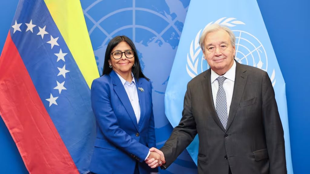Guterres recibe a Delcy Rodríguez - Agencia Carabobeña de Noticias