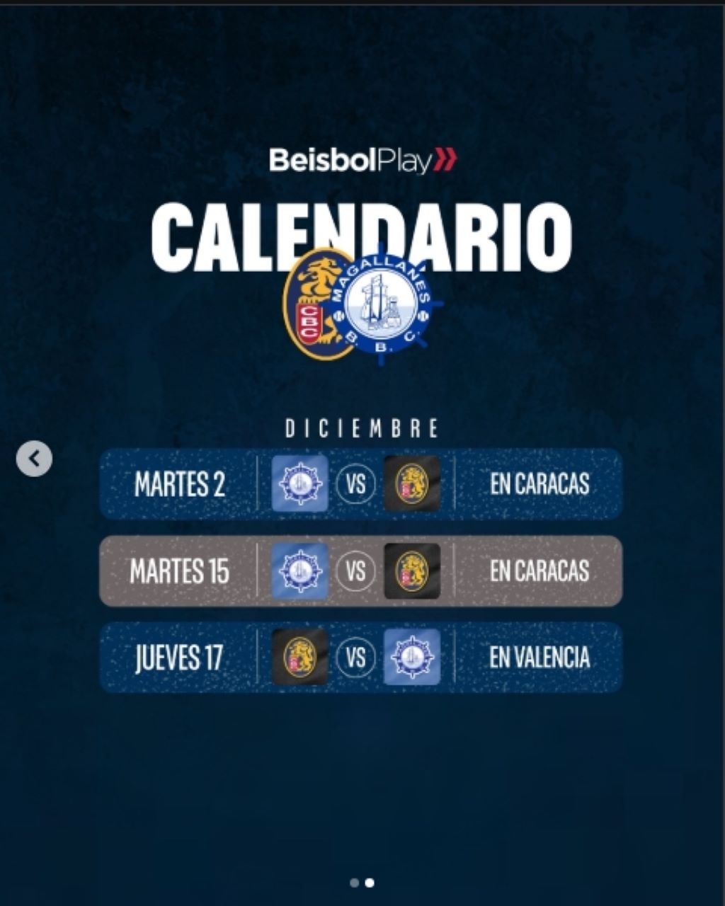 LVBP anuncia el calendario de temporada 2026-2027