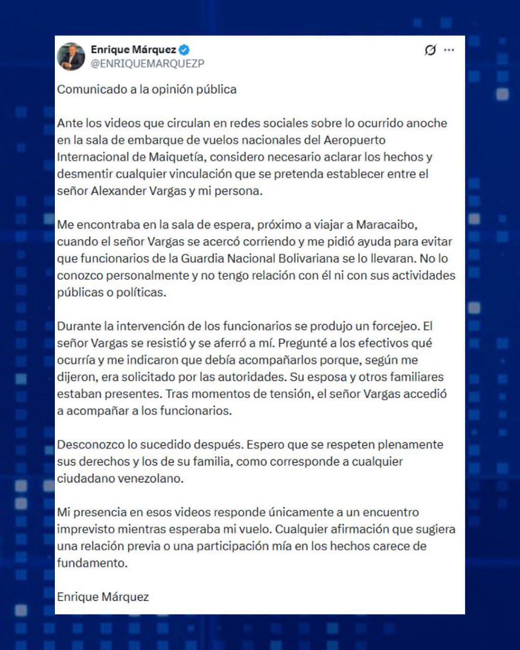 Alexander “Mimou” Vargas detenido por segunda vez - Agencia Carabobeña de Noticias