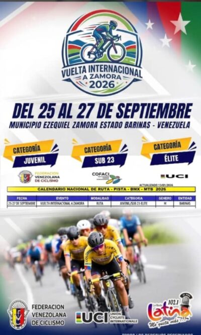 Vuelta Internacional a Zamora - Agencia Carabobeña de Noticias