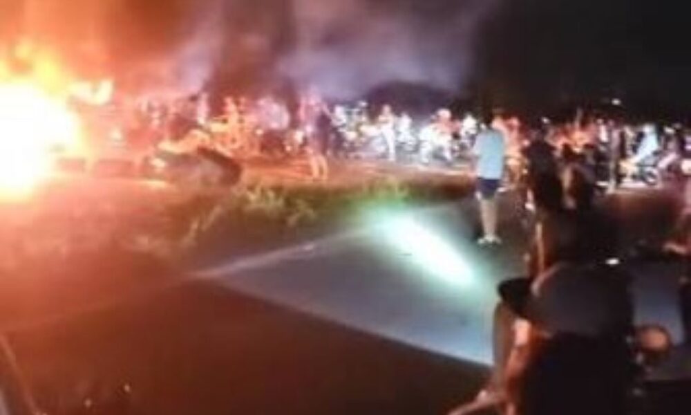 Protestan por apagones en Carabobo - Agencia Carabobeña de Noticias