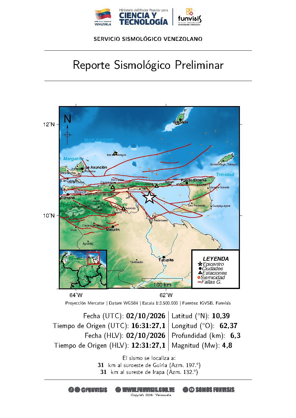 Sismo en Sucre - Agencia Carabobeña de Noticias